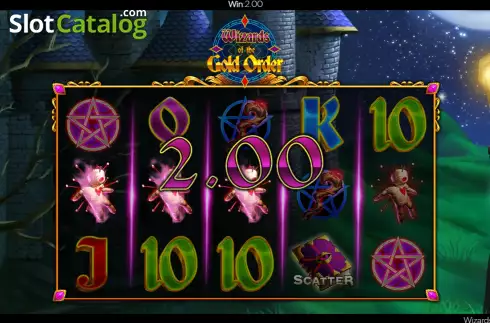 Скрин3. Wizards of the Gold Order слот