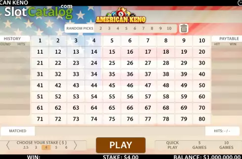 Скрин2. American Keno слот