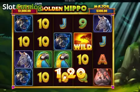 Скрин3. Golden Hippo слот