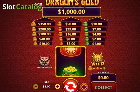 Скрин2. Dragon's Gold (Flipluck) слот