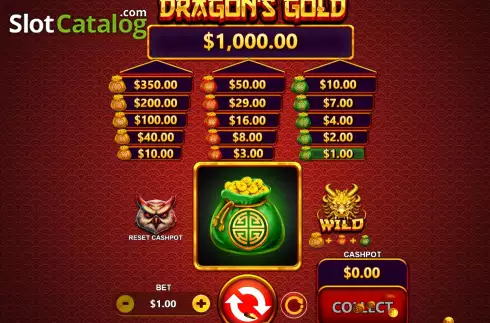 Скрин4. Dragon's Gold (Flipluck) слот