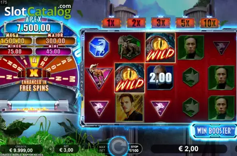 Скрин4. Jurassic World Raptor Riches слот