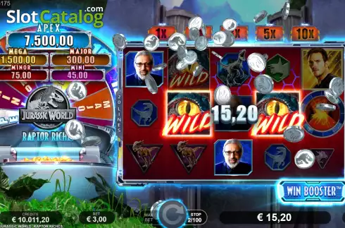 Скрин5. Jurassic World Raptor Riches слот