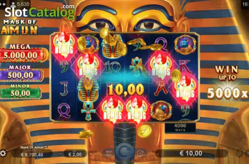Скрин6. Mask of Amun слот