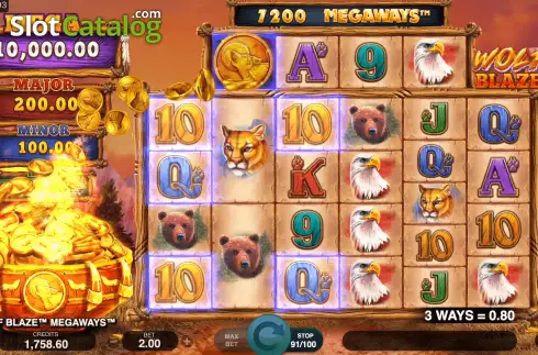 Скрин3. Wolf Blaze Megaways слот