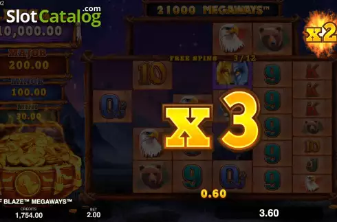 Скрин7. Wolf Blaze Megaways слот