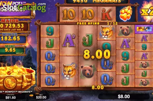 Скрин8. Wolf Blaze WOWPOT! Megaways слот