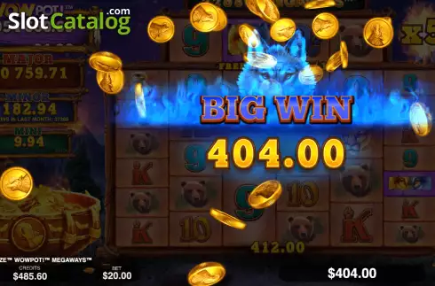 Скрин9. Wolf Blaze WOWPOT! Megaways слот