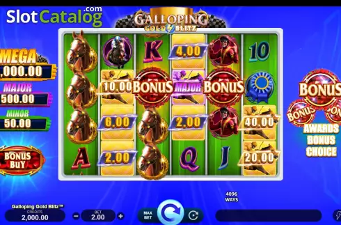 Скрин2. Galloping Gold Blitz слот