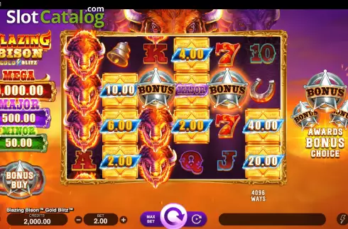 Скрин2. Blazing Bison Gold Blitz слот