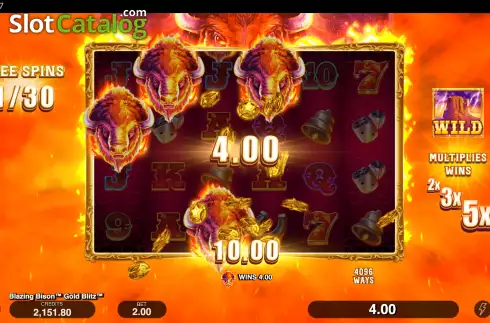 Скрин8. Blazing Bison Gold Blitz слот