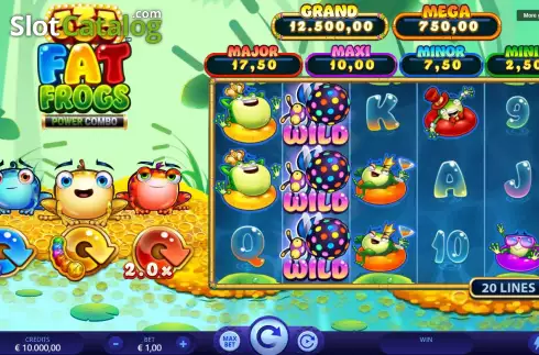 Скрин3. 333 Fat Frogs Power Combo слот