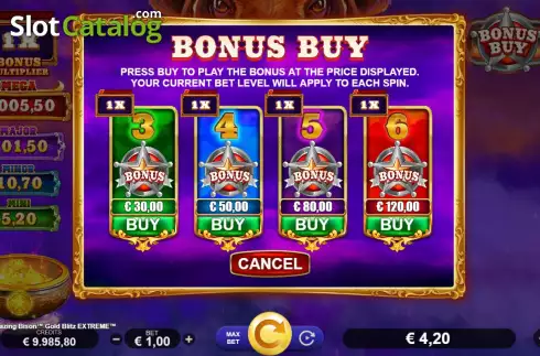 Скрин6. Blazing Bison: Gold Blitz Extreme слот