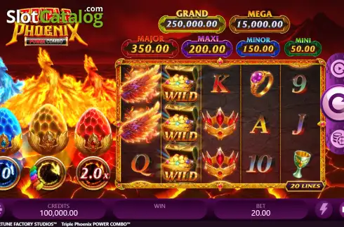 Скрин2. Triple Phoenix Power Combo слот