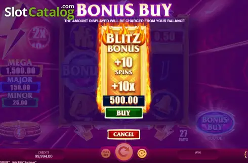 Скрин7. Gold Blitz Fortunes слот