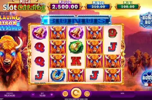 Скрин2. Blazing Bison UNLEASHED слот