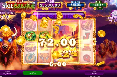 Скрин3. Blazing Bison UNLEASHED слот