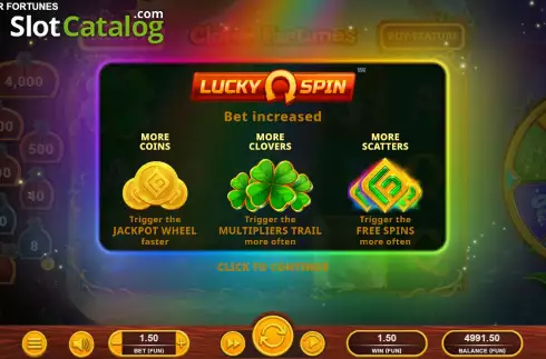 Скрин5. Clover Fortunes слот