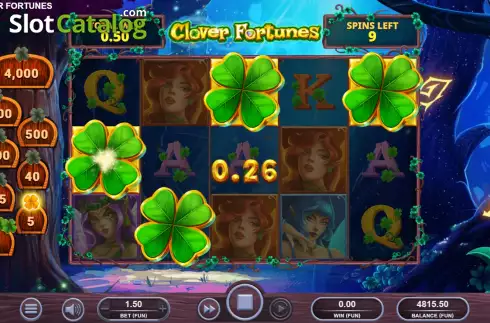 Скрин9. Clover Fortunes слот