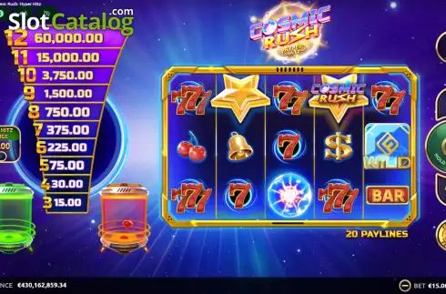 Скрин2. Cosmic Rush Hyper Hitz слот