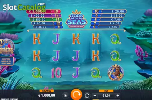 Скрин3. Gods of Seas Triton's Fortune слот