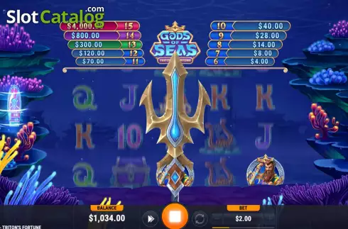 Скрин5. Gods of Seas Triton's Fortune слот