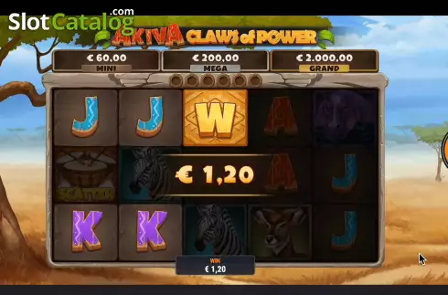 Скрин6. Akiva: Claws of Power слот