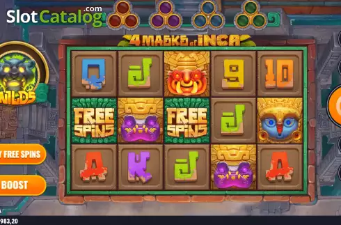 Скрин3. 4 Masks of Inca слот