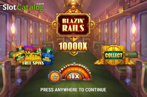 Скрин2. Blazin' Rails слот