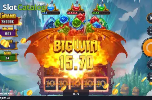 Скрин7. Dragons of Arcane Wild слот