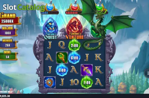 Скрин8. Dragons of Arcane Wild слот