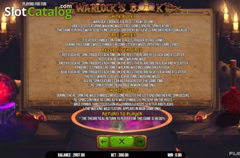 Скрин8. Warlock's Book слот