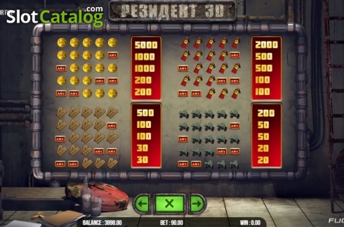 Скрин8. Resident 3D слот