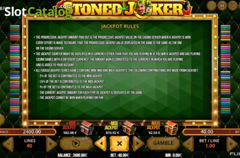 Скрин9. Stoned Joker 40 слот