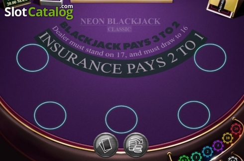 Скрин2. Neon Blackjack Classic слот