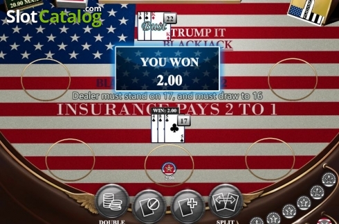 Скрин5. Trump It Blackjack Classic слот