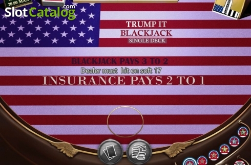 Скрин2. Trump It Blackjack Single Deck слот