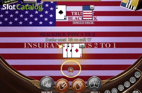 Скрин5. Trump It Blackjack Single Deck слот