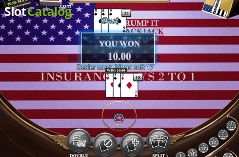 Скрин6. Trump It Blackjack Single Deck слот