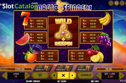 Скрин6. Magic Spinners слот