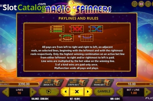 Скрин8. Magic Spinners слот