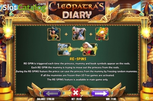 Скрин9. Cleopatra's Diary (Fugaso) слот