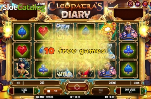 Скрин7. Cleopatra's Diary (Fugaso) слот