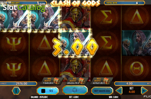 Скрин6. Clash of Gods слот