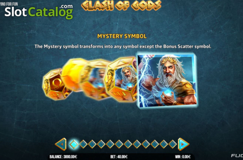Скрин8. Clash of Gods слот