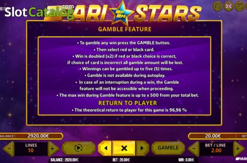 Скрин9. Pari Stars слот