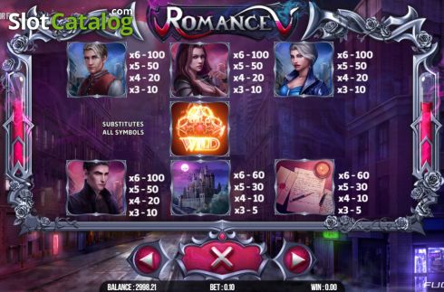 Скрин9. Romance V слот