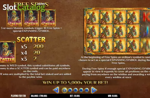Скрин5. The Mummy Win Hunters слот