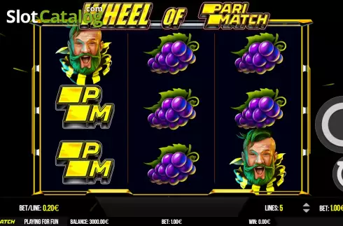 Скрин2. Wheel of Parimatch слот