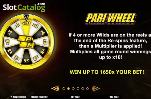 Скрин7. Wheel of Parimatch слот